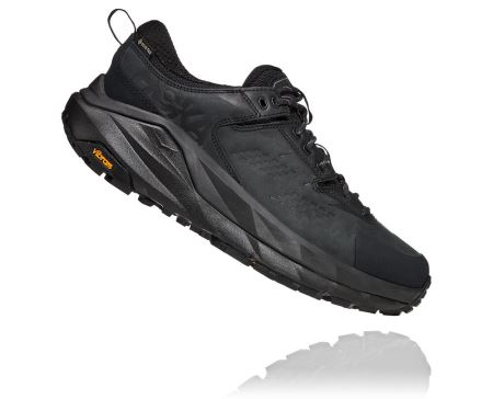 Hoka One One Kaha Low GORE-TEX - Adidasi Alergare Barbati Negrii / Gri | RO-ZqzKJn3